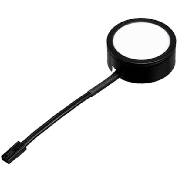 4 Watt 120 Volt Black CCT Selectable Dimmable Puck Light Kit